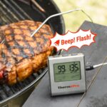 ThermoPro TP16 Large LCD Digital Cooking Food Meat Thermometer for Smoker Oven Kitchen BBQ Grill Thermometer Clock Timer with Stainless Steel Temperature Probe - Image 10
