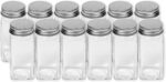 Simple Houseware Spice Jars 4 Ounce Square Bottles w/label, 12 Pack - Image 4