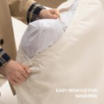 Cloud Couch Oversized Modular Sectional Sofa True Relax Comfy Couches Wide&Deep Seat Sofas for Living Room Metal Frame Furniture Sets, 3 Seater with Ottoman L Shaped 110.2" Width - Image 9