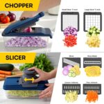 UltraChop All-in-One Vegetable Chopper, Veggie Food Chopper with Container, Spiralizer, Mandoline Slicer Dicer, Onion Mincer, French Fry And Salad Cutter, Home Essentials & Kitchen Gadgets - Image 6
