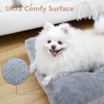 MIHIKK Washable M Dog Bed for Medium Dogs with Anti-Slip Bottom, Premium Foam Pet Pad for Crate for Large Medium Small Sized Puppies, 29" x 21" Gray - Image 3