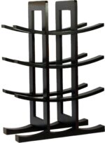 Oceanstar WR1132 12-Bottle Bamboo Wine Rack, Dark Espresso - Image 2