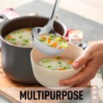 Zulay Kitchen Stainless Steel Cooking Utensil - Stainless Steel Kitchen Utensil, Durable Kitchen Gadgets, Metal Kitchen Accessories, Easy to Clean Kitchen Tools - 13 inch Soup Ladle - Image 6