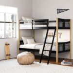 Storkcraft Caribou Twin-Over-Twin Bunk Bed (Black with Natual) – GREENGUARD Gold Certified, Converts to 2 Individual Beds - Image 2