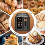 SEEDEEM Toaster 2 Slice, Touch Control Stainless Toaster LCD Display, 50% Faster Heating Speed, 1.4'' Wide Slots, More Timer Functions, Removable Crumb Tray, 1350W, Dark Metallic - Image 4