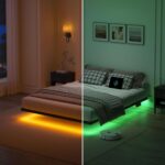 Floating Bed Frame Full Size, Heavy Duty Bedframe with Smart LED Lights & Charging Station, Modern Metal Platform Bed, Easy Assembly No Box Spring Needed, 8 Inch - Image 6