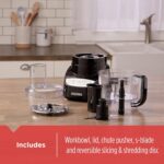 BLACK+DECKER Food Processor and Vegetable Chopper, Stainless Steel Blade, 8-Cup Capacity, 450W Power with Attachments to Grate, Shred, Slice, Mince, Grind, and Puree - Image 6