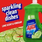 Ajax Ultra Liquid Dish Soap Vinegar and Lime Scent, Sparkling Clean Dishes, 90 fl oz Bottle - Image 3
