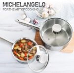 MICHELANGELO Stainless Steel Saucepan Set 1Qt & 2Qt, Premium German Technology Sauce Pans 2 Piece, 18/10 Stainless Steel Sauce Pan Set, Induction Compatible - Image 8