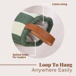 Folkulture Mini Oven Mitts Heat Resistant | (5.75 x9) Set of 2 Short Oven Mitts with Hanging Loop | 100% Cotton Oven Gloves | Kitchen Mittens, Small Silicone Oven Mits - Image 7