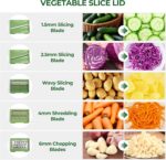 SUSTEAS Salad Spinner Large, Vegetables Wash Bowl, Fruits & Herb Lettuce Dryer with 5 Blade Slicer Egg Yolk Strainer Shredder for Efficient Salad Preparation and Food Washing, 4.25Qt - Image 7