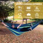 ANYOO Cotton Hammock Portable Camping Hammocks for Hanging Sturdy Garden Comfortable Fabric Hammock with Tree Straps Up to 660lbs with Travel Bag for Camping Outdoor/Indoor Patio Backyard - Image 5