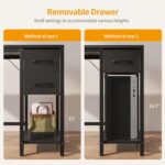 CubiCubi Computer Desk with 2 Drawers, 40 Inch Small Home Office Desk Study Writing Table, Modern Black - Image 7