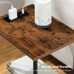 HOOBRO Side Table with Charging Station, End Table with USB Ports and Outlet, Nightstand with 2-Layer Storage Shelves for Small Spaces, Living Room, Bedroom, Stable Frame, Rustic Brown BF09UBZ01 - Image 10