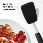 OXO Good Grips Small Silicone Flexible Turner Black - Image 4