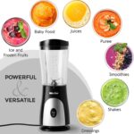 Mueller Smoothie Blender for Smoothies - Personal Blender for Shakes, Frozen Drinks, Baby Food & More, 15oz Travel Cup and Lid, Durable Stainless Steel Blades for Powerful Blending Performance, Black - Image 6