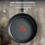 T-fal Ultimate Hard Anodized Nonstick Fry Pan Set 2 Piece, 10, 12 Inch, Oven Broiler Safe 400F, Cookware, Pots and Pans Set Non Stick, Kitchen Frying Pans, Cooking Skillets, Dishwasher Safe, Grey - Image 3