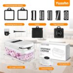 Professional 12-in-1 Vegetable Chopper with 7 Stainless Steel Blades - Multifunctional Food Chopper for Dicing/Slicing Carrots, Potatoes, Onions, Garlic - Heavy Duty, BPA Free Kitchen Gadget (White) - Image 3