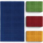 DecorRack Large Kitchen Towels, 15" x 25" Absorbent Dishcloths, 100% Cotton Hand Towels, Plaid Pattern Cleaning Rags, Assorted Set (Pack of 4) - Image 4