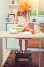 Utopia Home Folding Step Stool - (Pack of 1) Foot Stool with 9 Inch Height - Holds Up to 300 lbs - Lightweight Plastic Foldable Step Stool for Kitchen, Bathroom & Living Room (Black) - Image 9