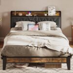 ANCTOR Full Size Bed Frame, Storage Headboard with Outlets, Easy to Install, Sturdy and Stable, No Noise, No Box Springs Needed - Perfect for a Good Night's Sleep - Image 2