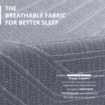 EGOHOME 12 Inch Queen Memory Foam Mattress for Back Pain, Cooling Copper Gel Bed in a Box, Foam Made in USA, CertiPUR-US Certified, Therapeutic Medium Firm, Double 60x80x12 Black - Image 4