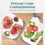 Cutting Boards for Kitchen - BPA-Free Chopping Board - Different Sizes & Non Slip Handles - Reversible, Large Cutting Board Set - Unique Gifts for Cooks Who Have Everything - 3-Pack Gray - Image 10