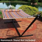 Sunnydaze Quilted Outdoor Hammock with Spreader Bars - Heavy-Duty 450-Pound Capacity Double Hammock for Outside - Canyon Sunset - Image 10