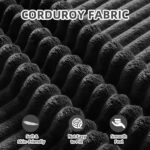 108” Modular Sectional Sofa, Cloud Sectional Couch with Deep Seat, Modern Modular L-Shape Sofa Couch with Chaise,Upholstered Couches for Living Room Bedroom (Black, Left Facing Chaise) - Image 7