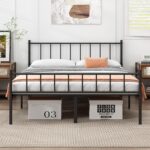 Queen Bed Frame-Classic Metal Platform Bed Frame,Mattress Foundation with Steel Slat Support,Under Foundation Storage,No Box Spring Needed, Easy Assembly, Queen Size - Image 2