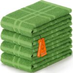 DecorRack Large Kitchen Towels, 15" x 25" Absorbent Dishcloths, 100% Cotton Hand Towels, Plaid Pattern Cleaning Rags, Assorted Set (Pack of 4) - Image 8