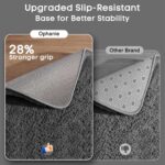 Ophanie Area Rugs for Bedroom, Upgrade Non-Slip Grey Fluffy Soft Shag Carpet, Indoor Floor Gray 4x6 Fuzzy Shaggy Living Room Plush Rug for Kids Home Dorm Decor Aesthetic - Image 5