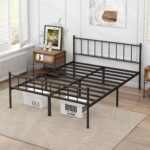 Queen Bed Frame-Classic Metal Platform Bed Frame,Mattress Foundation with Steel Slat Support,Under Foundation Storage,No Box Spring Needed, Easy Assembly, Queen Size - Image 6