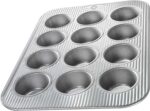 USA Pan Bakeware Muffin Pan, 12-Well, Aluminized Steel - Image 2