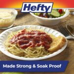 Hefty Everyday Soak-Proof Foam Plates, White, 8.875 Inch, 45 Count - Image 4