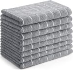 Utopia Towels - Microfiber Kitchen Towels, Super Absorbent 18 x 26 Inches, Durable, Soft, and Lint Free Dish Towels, Ideal for Cleaning Dishes, Pans, and Kitchen Appliance (8 Pack, Grey) - Image 2