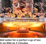 Chefman Electric Kettle with Tea Infuser, 1L 1500W, Removable Lid for Easy Cleaning, Boil-Dry Protection, Stainless Steel Filter, BPA Free, Auto Shut Off Hot Water Boiler, Small Electric Tea Kettle - Image 3