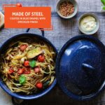 IMUSA C20666-1063310W 6-Quart Blue Speckled Enamel Stock Pot with Lid - Image 4