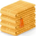 DecorRack Large Kitchen Towels, 15" x 25" Absorbent Dishcloths, 100% Cotton Hand Towels, Plaid Pattern Cleaning Rags, Assorted Set (Pack of 4) - Image 7