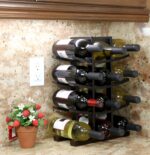 Oceanstar WR1132 12-Bottle Bamboo Wine Rack, Dark Espresso - Image 4