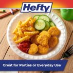 Hefty Everyday Soak-Proof Foam Plates, White, 8.875 Inch, 45 Count - Image 6