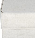 Homepop Home Decor | K7342-F2067 | Classic Square Storage Ottoman with Lift Off Lid | Ottoman with Storage for Living Room & Bedroom, Cream Woven - Image 7