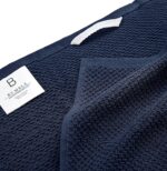 Premium Kitchen Towels (16”x 26”, 6 Pack) | Large Cotton Kitchen Hand Towels | Popcorn Striped Design | Dish Towels | 430 GSM Highly Absorbent Tea Towels Set with Hanging Loop | Blue - Image 4