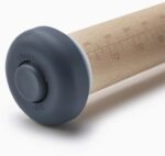 Joseph Joseph PrecisionPin - Rolling Pin with adjustable pastry thickness, Baking and dough rollers, Beech Wood, Pastel Blue - Image 4