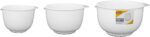 GLAD Mixing Bowls with Pour Spout, Set of 3 | Nesting Design Saves Space | Non-Slip, BPA Free, Dishwasher Safe Plastic | Kitchen Cooking and Baking Supplies, White - Image 6