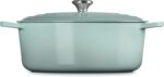 Le Creuset Enameled Cast Iron Signature Oval Dutch Oven, 8 qt., Sea Salt - Image 5