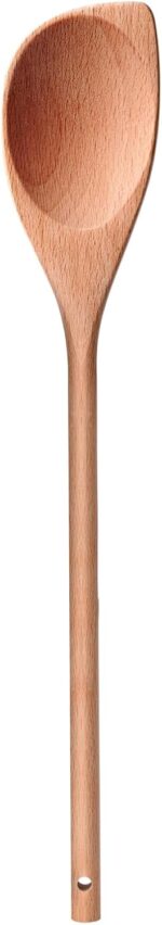 12" Wooden Corner spoon, Solid Wood Spatula & Spoon, Handcraft Wood Spoonula Cooking Utensil, Kitchen Spatulas for Baking, stirring, Serving, Scraping. - Image 2