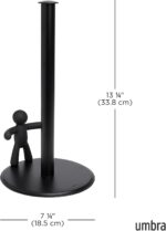 Umbra Buddy Paper Towel Holder, Black - Image 4
