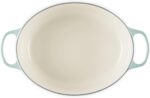 Le Creuset Enameled Cast Iron Signature Oval Dutch Oven, 8 qt., Sea Salt - Image 4