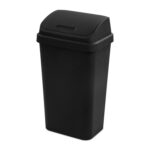 Sterilite Wastebasket SWINGTOP BLK 13GA 10899004 - Image 2